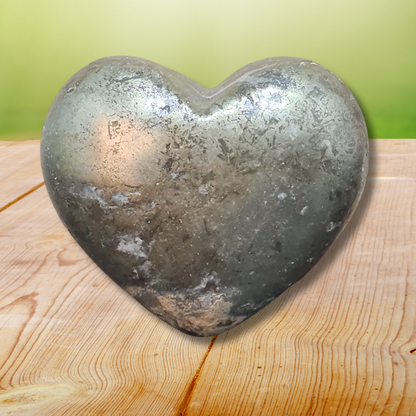 Cœur en Pyrite 94g (PRGFL661-2) - ENAE Minéraux