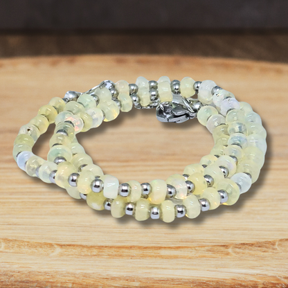 Collier en Opale Welo (COL23-57) - ENAE Minéraux