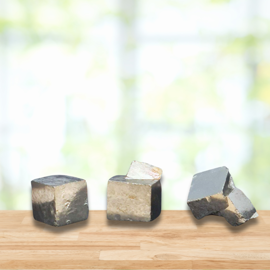 Lot de 3 cubes de Pyrite (MB36)