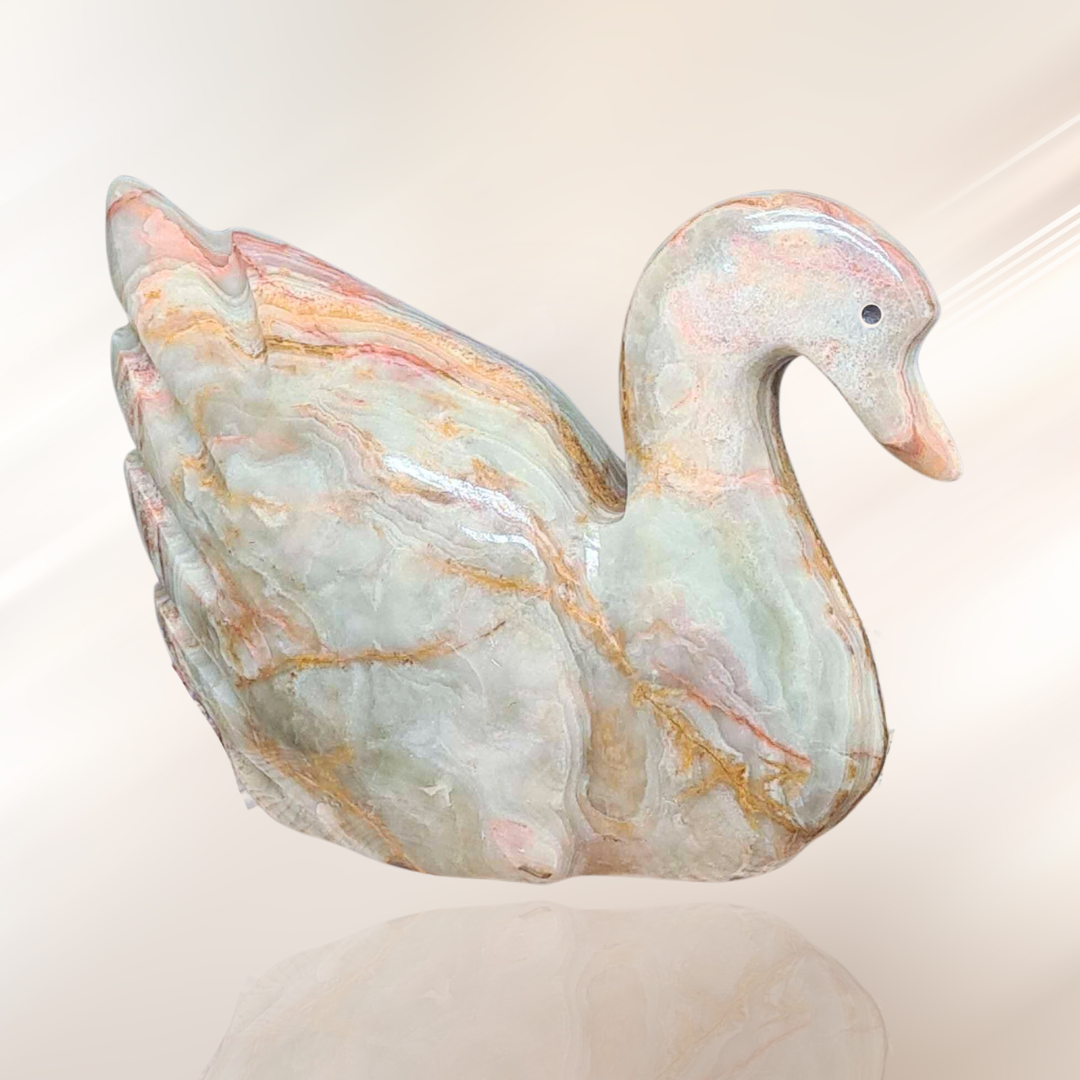 Cygne en Aragonite et Calcite (PRGFL622-6)