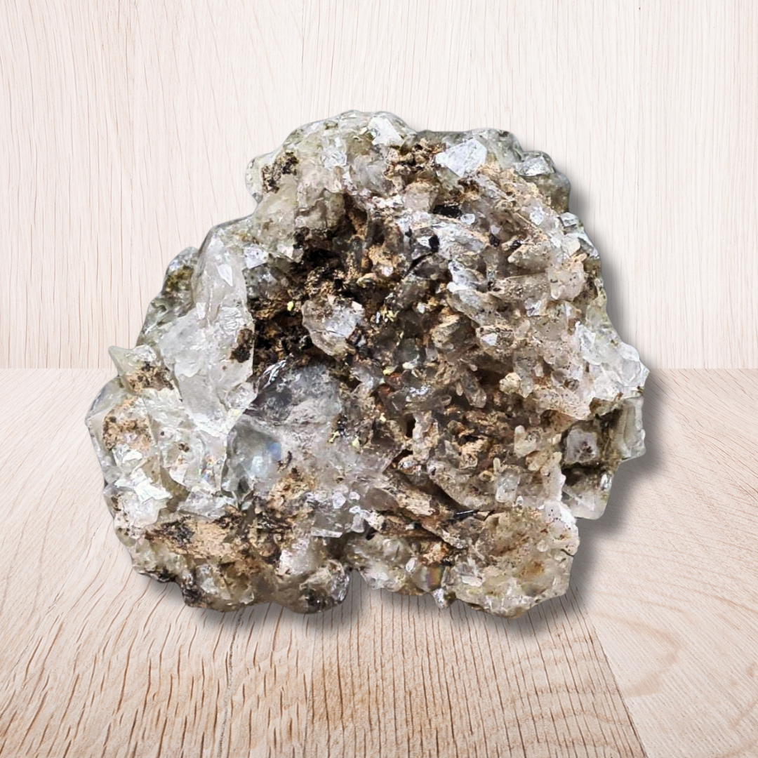 Datolite et petits cristaux de Calcite brute 33g (MB448) - ENAE Minéraux