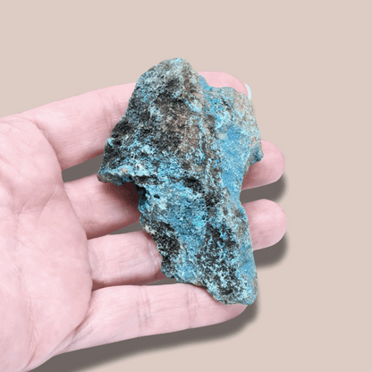 Dioptase, Shattuckite, Planchéite, Chrysocolle brute (MB410-1)