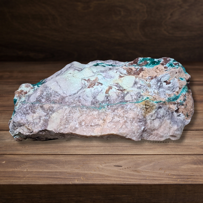 Dioptase brute avec Planchéite et Cérusite 1327g (MB432-2) - ENAE Minéraux