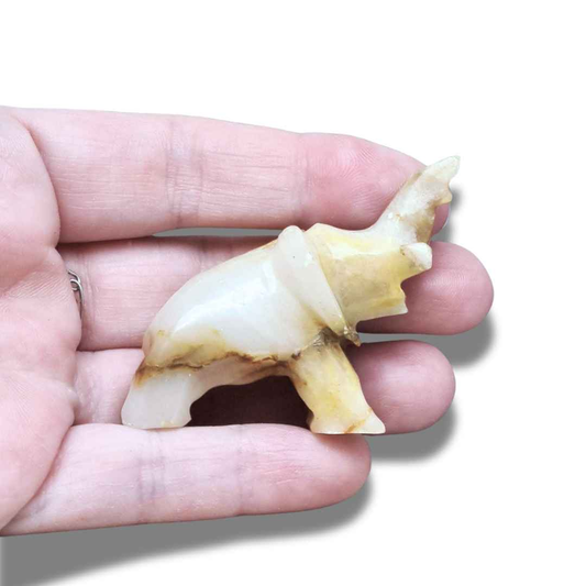 Eléphant en Calcite et Aragonite (PRGFL346-64)