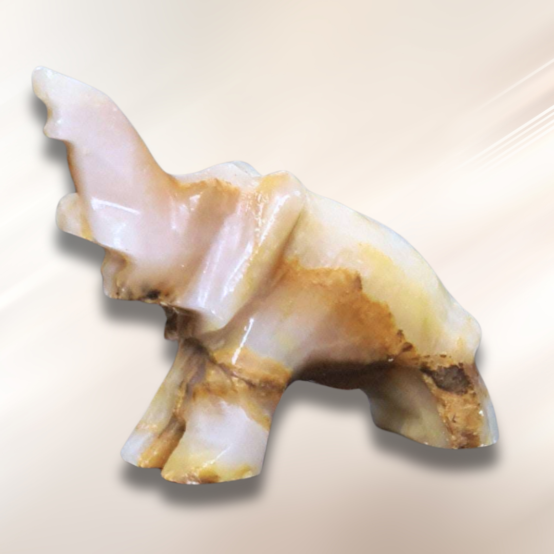 Eléphant en Calcite et Aragonite (PRGFL346-64)