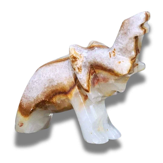 Eléphant en Calcite et Aragonite (PRGFL346-63)