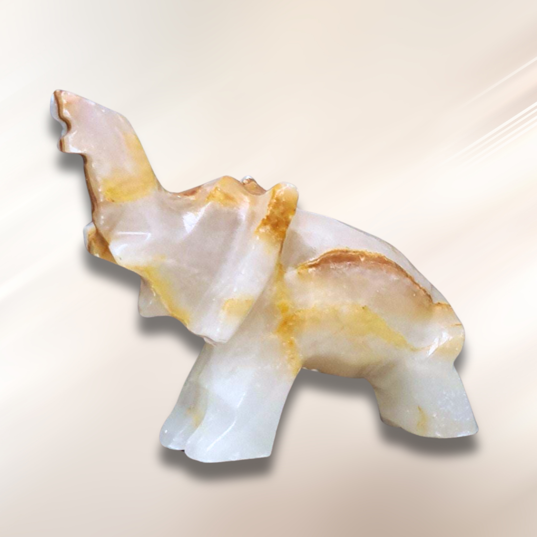 Eléphant en Calcite et Aragonite (PRGFL346-63)