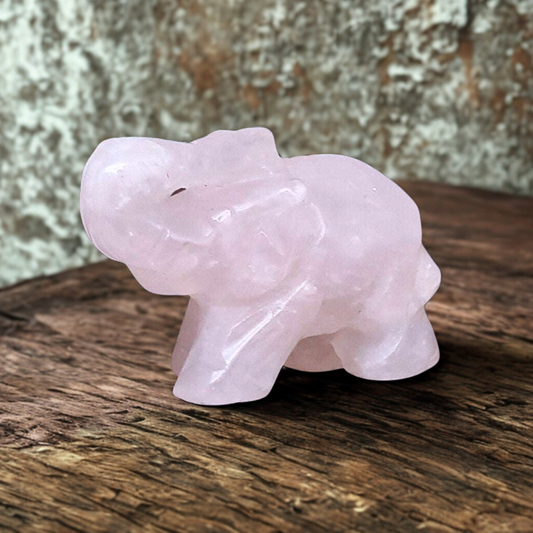 Eléphant en Quartz Rose 28g (PRGFL346-44)
