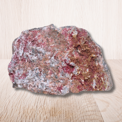 Erythrite et mini cristaux de Quartz brute 144g (MB277-2) - ENAE Minéraux