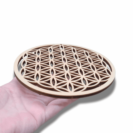 Fleur de vie 3D en bois 14 cm