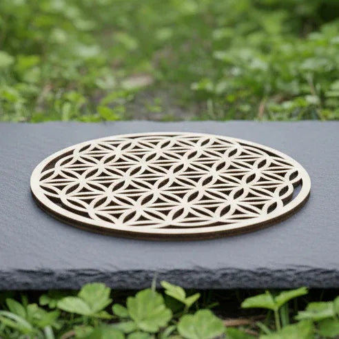 Fleur de vie 3D en bois 10 cm