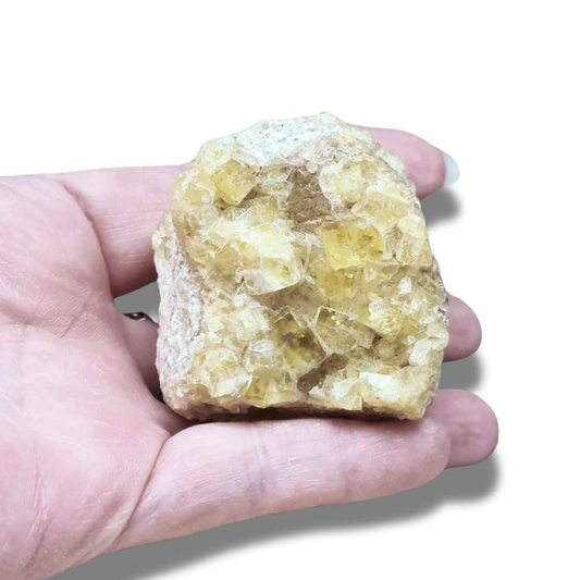 Fluorite jaune brute (MB405) - ENAE Minéraux