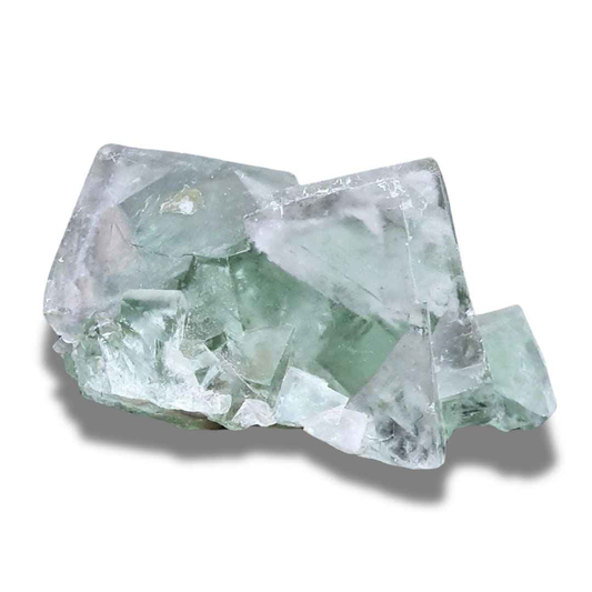Fluorite cubique verte brute avec fantômes de croissance (MB342) - ENAE Minéraux