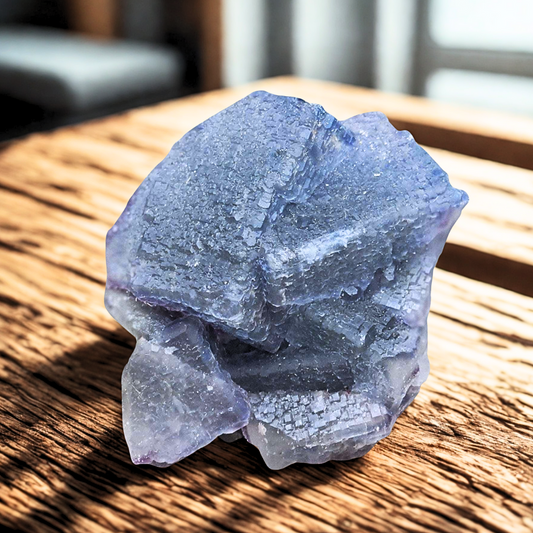 Fluorite bleu-verte brute 207g (MB402)