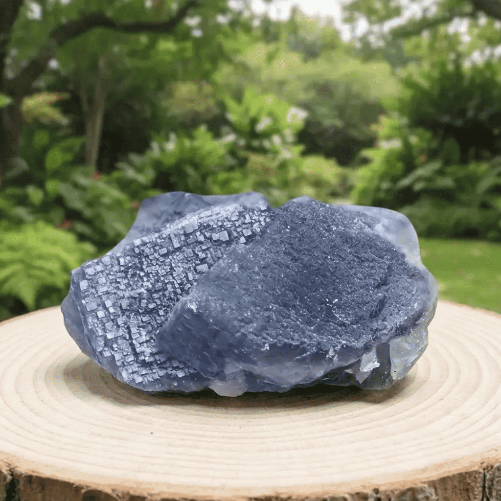 Fluorite bleu - verte brute 207g (MB402)