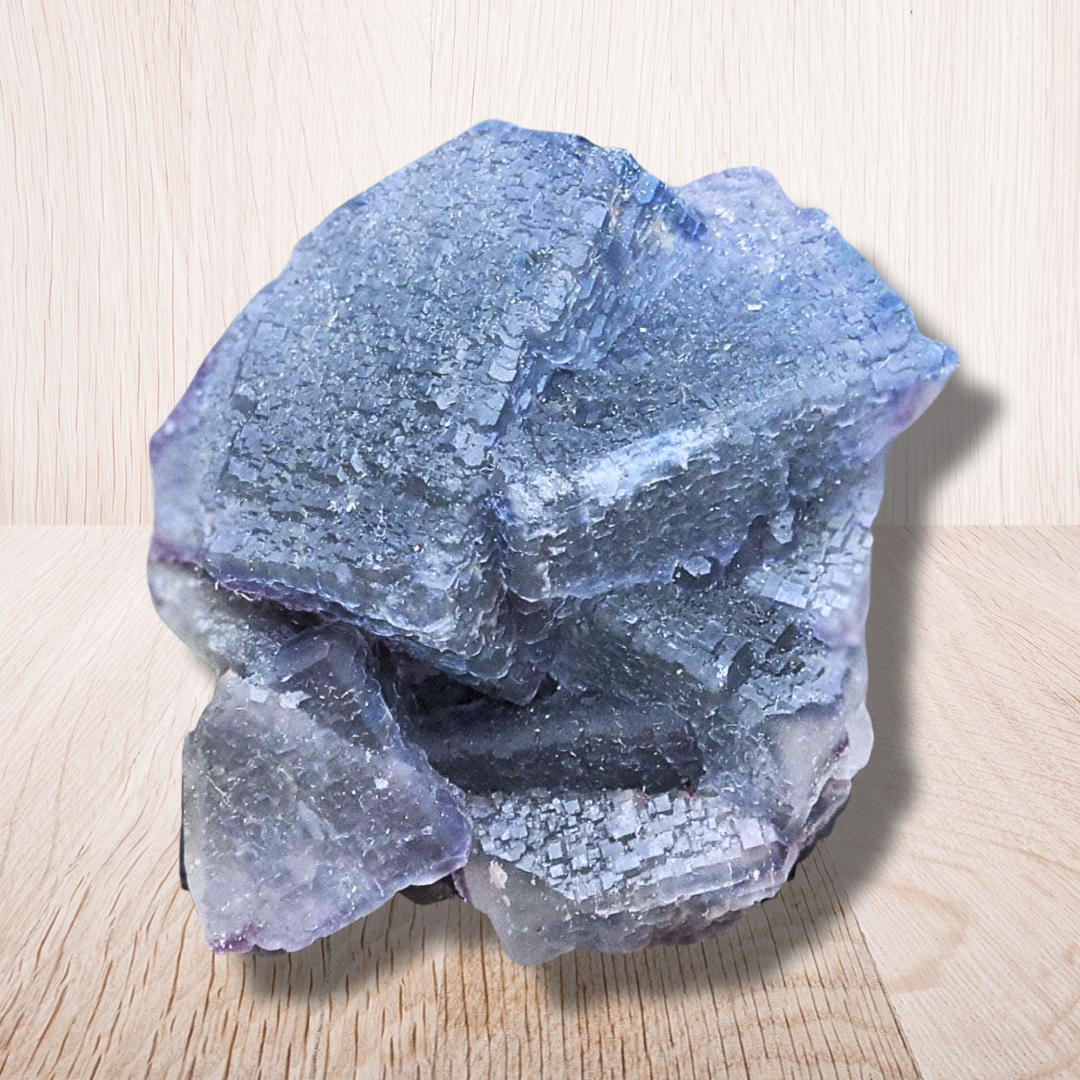 Fluorite bleu-verte brute 207g (MB402) - ENAE Minéraux