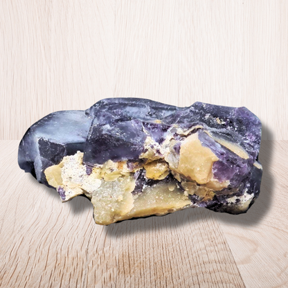 Fluorite violette foncée brute 157g (MB403) - ENAE Minéraux