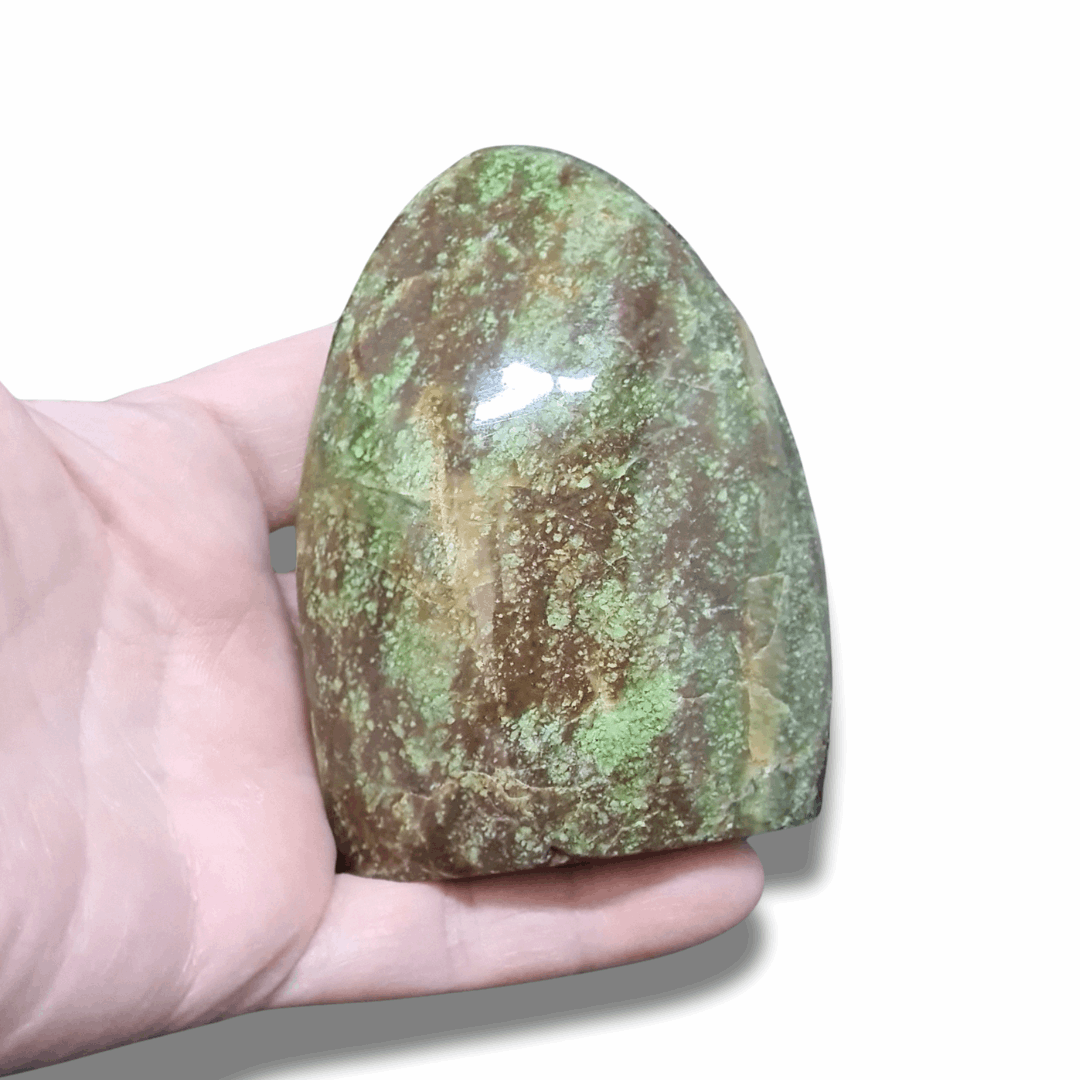 Forme libre polie en Chrysoprase (PRGFL726) - ENAE Minéraux