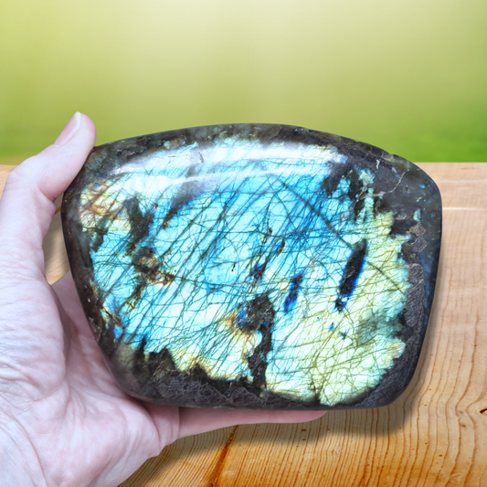 Forme libre en Labradorite 1229g (PRGFL527-9) - ENAE Minéraux