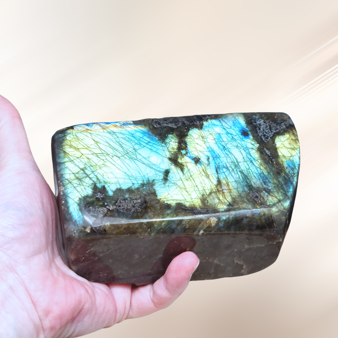 Forme libre en Labradorite 1229g (PRGFL527-9)