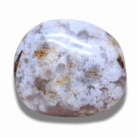Galet en Agate Fleurs (PRGFL706) - ENAE Minéraux