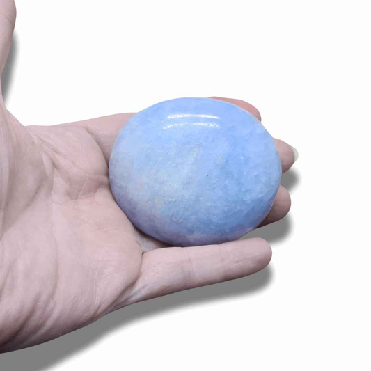 Galet en Calcite bleue (PRGFL529-6) - ENAE Minéraux