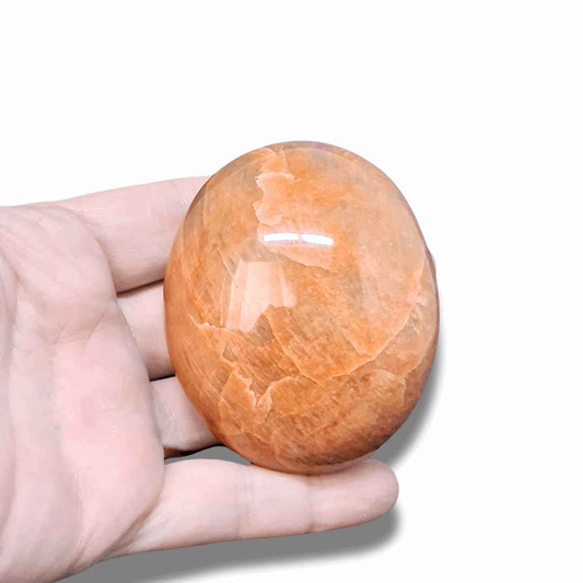 Galet en Pierre de Lune orange (PRGFL716) - ENAE Minéraux