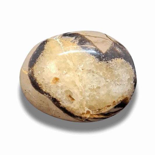 Galet en Septaria et Calcite jaune (PRGFL717) - ENAE Minéraux