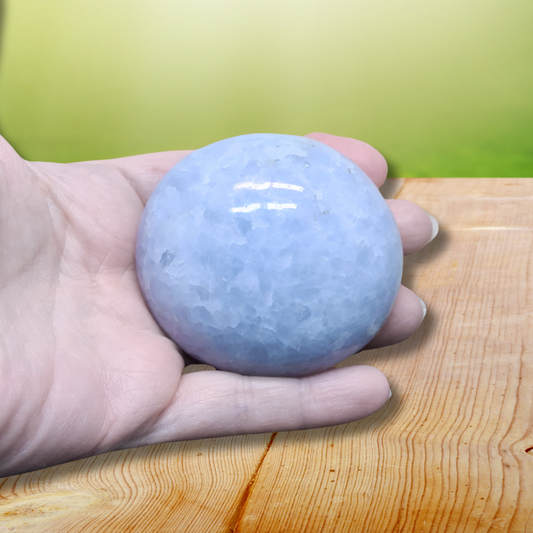 Galet en Calcite bleue (PRGFL529-5) - ENAE Minéraux
