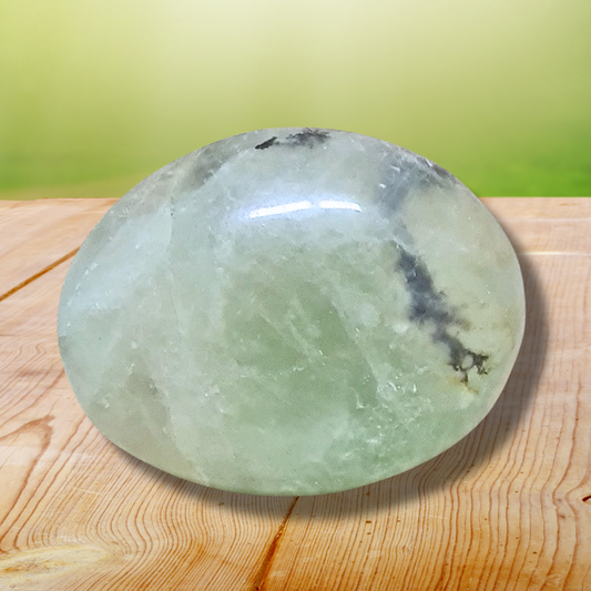 Galet poli en Fluorite verte 135g (PRGFL711) - ENAE Minéraux