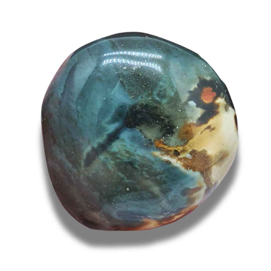 Galet poli en Jaspe Polychrome (PRGFL359-14) - ENAE Minéraux