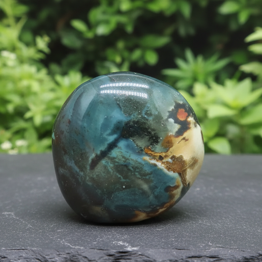 Galet poli en Jaspe Polychrome 120g (PRGFL359-14)