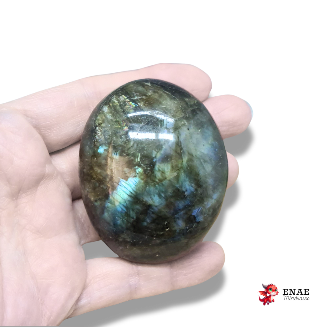 Galet poli en Labradorite (PRGFL342-8)