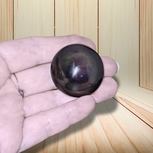 Galet en Obsidienne Œil Céleste 22g (PRGFL677) - ENAE Minéraux