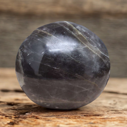 Galet en Pierre de Lune noire 114g (PRGFL608-6)