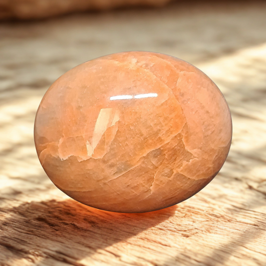 Galet en Pierre de Lune orange 193g (PRGFL716)