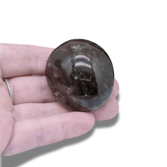 Galet en Quartz fumé Morion (PRGFL151) - ENAE Minéraux