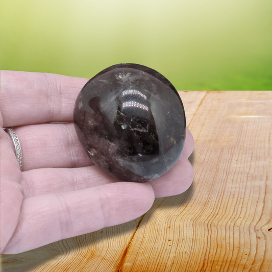 Galet en Quartz fumé Morion 55g (PRGFL151) - ENAE Minéraux
