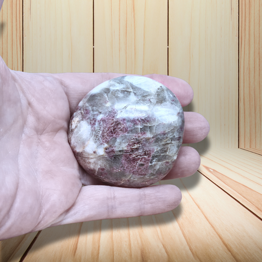 Galet en Tourmaline rose (Rubellite) 125g (PRGFL526-7) - ENAE Minéraux
