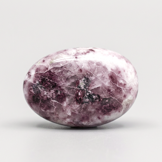 Galet en Quartz et Rubellite (Tourmaline rose) 126g (PRGFL526-1)