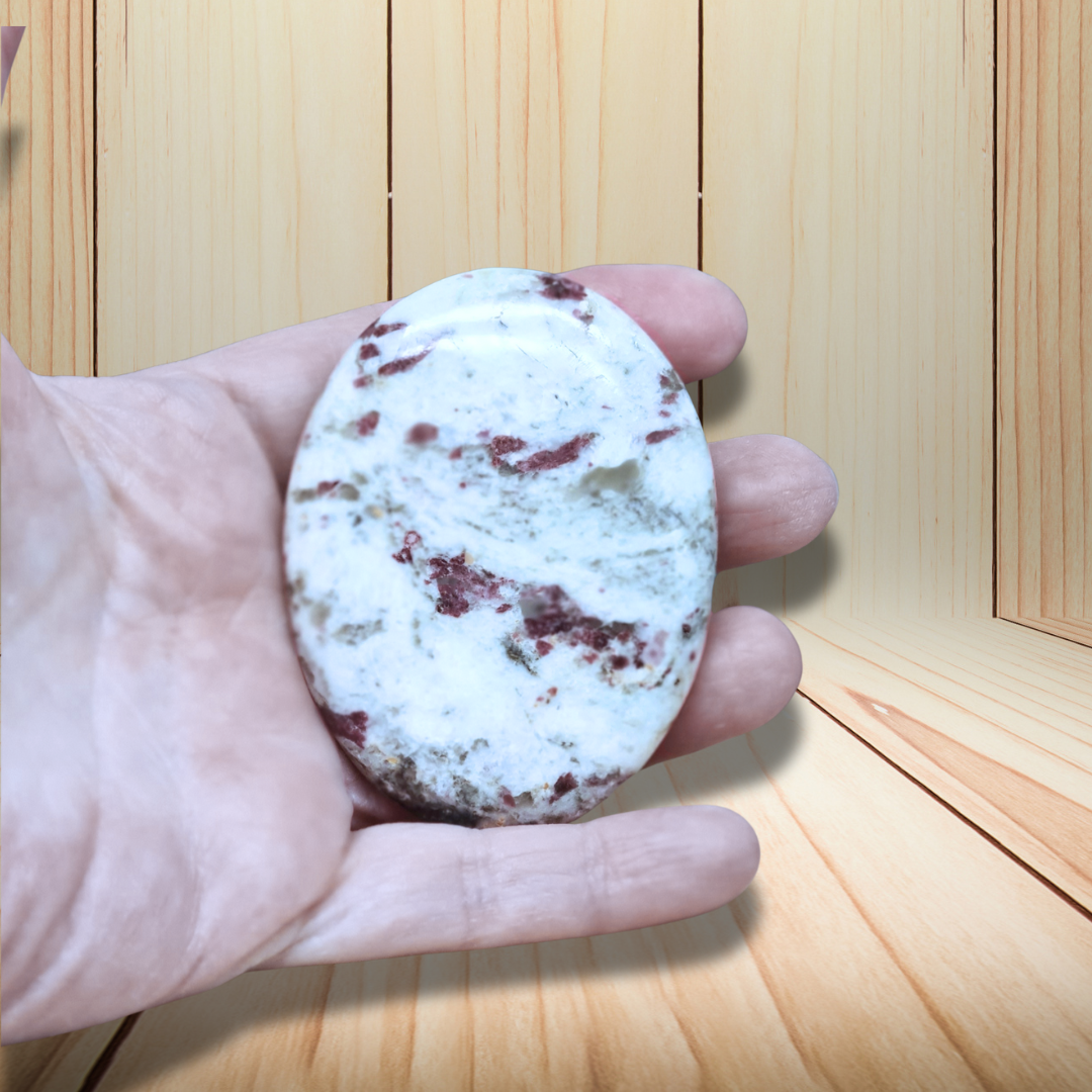 Galet en Tourmaline rose (Rubellite) 107g (PRGFL526-8)