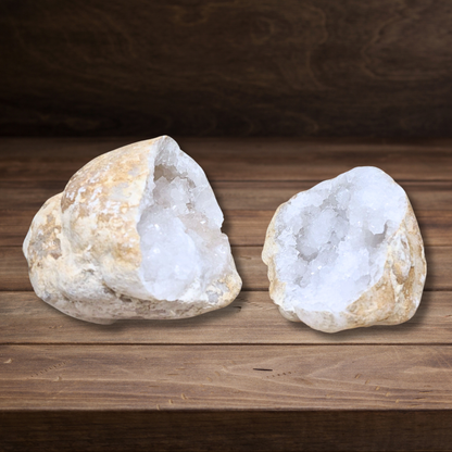 Géode complète de Cristal de Roche 729g (MB306-14) - ENAE Minéraux