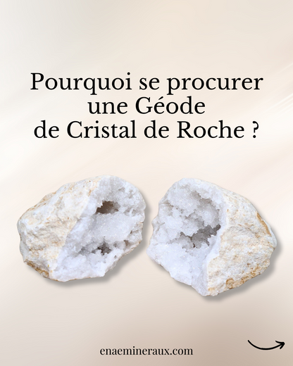 Géode complète de Cristal de Roche 871g (MB306-16)