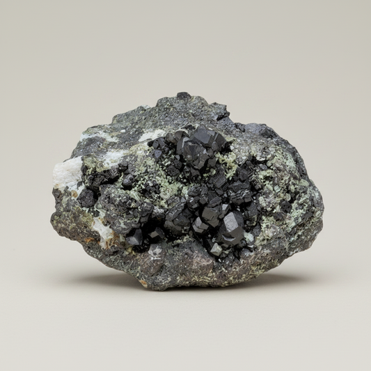 Cristaux de Grenat Mélanite bruts 310g (MB214-2)