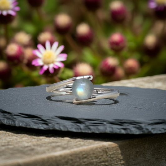Bague réglable en Labradorite (BAG43 - 10)