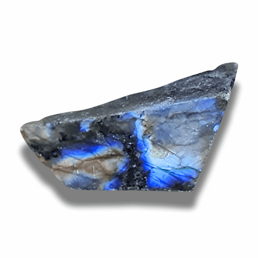 Labradorite 1 face polie et 1 face brute (PRGFL575-14) - ENAE Minéraux