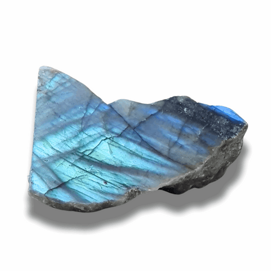 Labradorite 1 face polie et 1 face brute (PRGFL575-13) - ENAE Minéraux