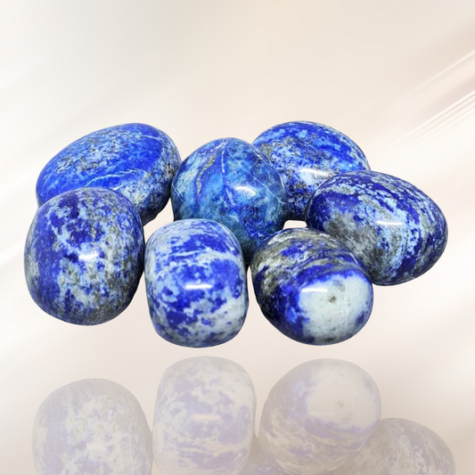 Lapis Lazuli, lithothérapie, pierre roulee ENAE Mineraux