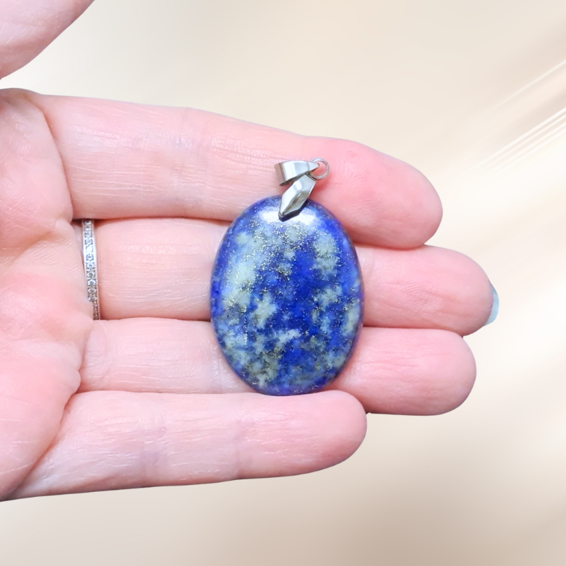 Lapis Lazuli, lithotherapie, pendentif, pierre ENAE Mineraux
