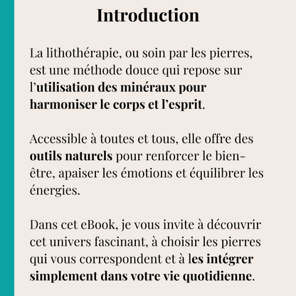 Guide pratique à télécharger : Comment utiliser les pierres naturelles en lithothérapie